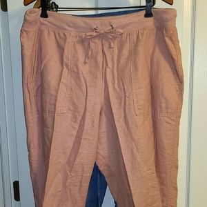 2 pairs Gap linen joggers